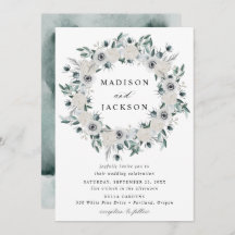 Hochzeit von Blumenkraut mit weißen Anemonen und R