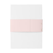 Hochzeit von Blush und Gold-Liebe Einladungsbanderole (Rückseitenbeispiel)