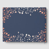 Hochzeit von Blüten und Gipskräutern der Marine Gästebuch (Rückseite)