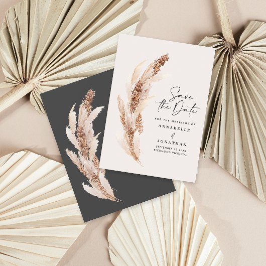 Hochzeit von Böhmen-Naturpampas Save The Date