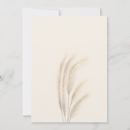 Hochzeit von Boho Einladung (Rückseite)