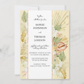 Hochzeit von Boho getrockneten Blume Einladung (Vorderseite)