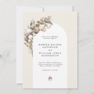 Hochzeit von Boho-Marz Einladung