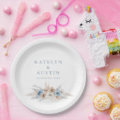 Hochzeit von Boho Pampas Pappteller (Party)