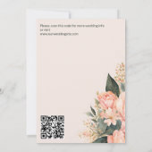 Hochzeit von Boho pearthy Save The Date (Rückseite)