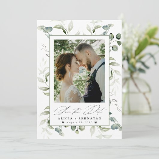 Hochzeit von Boho Save The Date (Stehend Vorderseite)