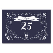 Hochzeit von Boho-Wirbel (veränderbare Hintergrund Tischnummer (Rückseite)