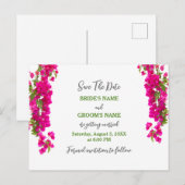 Hochzeit von Bougainvillea Postkarte (Vorne/Hinten)