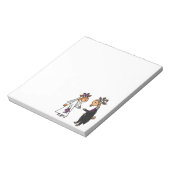 Hochzeit von Braut und Gräuelziege Notizblock (Rotiert)