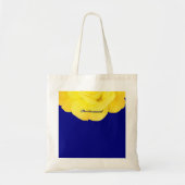 Hochzeit von Bridesmaid Golden Yellow Navy Blue Fl Tragetasche (Vorne)