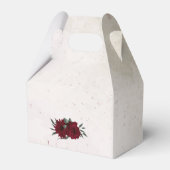 Hochzeit von Burgund Blume Geschenkschachtel (Rückseite)