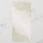 Hochzeit von Burgund Blume Menükarte (Rückseite)