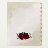 Hochzeit von Burgund Blume Planer (Rückseite)
