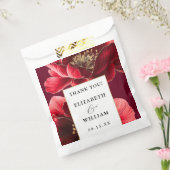 Hochzeit von Burgund Rot und Gold Geschenktütchen (Versiegelt)