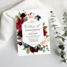 Hochzeit von Burgund und Marine, Blush Pink, Flora