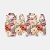 Hochzeit von Burgundy Cream Spring Flowers Geschenkschachtel (Ungefaltet)