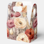 Hochzeit von Burgundy Cream Spring Flowers Geschenkschachtel (Geöffnet)