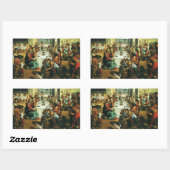 Hochzeit von Cana durch Andrea Boscoli, Kunst der Rechteckiger Aufkleber (Blatt)