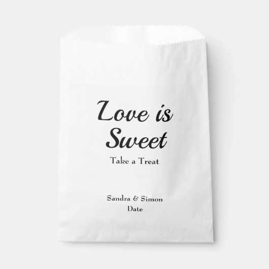 Hochzeit von Cookie Fvor Bags Geschenktütchen (Vorderseite)