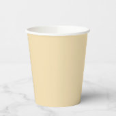 Hochzeit von Creme und Sand am Strand Pappbecher (Links)