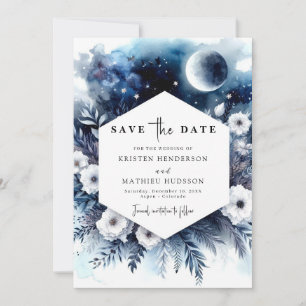 Hochzeit von Digital Chic Moonlit Save The Date