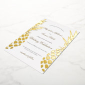 Hochzeit von echten Ananas Folieneinladung (Gedreht)