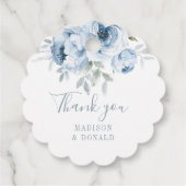 Hochzeit von Edelblumen Geschenkanhänger (Rückseite)