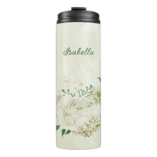 Hochzeit von Elfenbein-Blume Thermosbecher