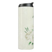 Hochzeit von Elfenbein-Blume Thermosbecher (Nach links gedreht)