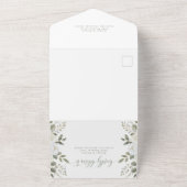 Hochzeit von Elfenbein und Elfenbeinküche All In One Einladung (Außenbereich)