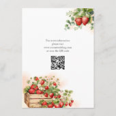 Hochzeit von Erdbeeren Begleitkarte (Rückseite)
