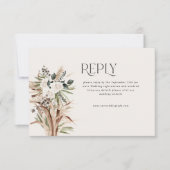 Hochzeit von Eukalyptus RSVP Karte (Vorderseite)
