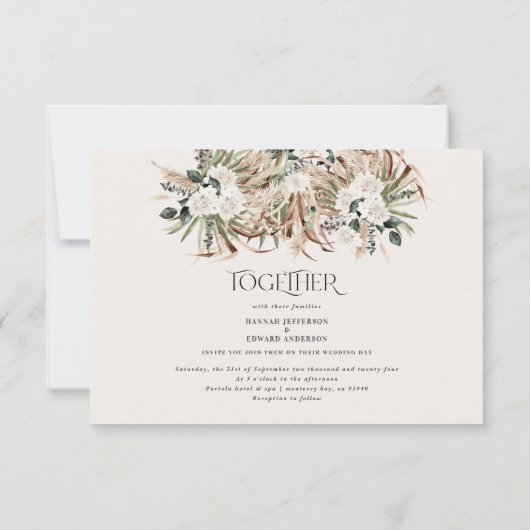 Hochzeit von Eukalyptus RSVP Karte (Rückseite)