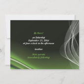 Hochzeit von Fahrrädern und Motorrädern Einladung (Rückseite)