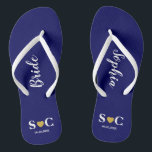 Hochzeit von Flip Flops für Brautparty, Beach Brid Badesandalen<br><div class="desc">Flip Flops für Ihre gesamte Hochzeitsfeier und Gäste für Ihre Hochzeit oder Bachelorette Wochenende. Mit Gold Heart.</div>