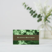 Hochzeit von Floristenkarten Visitenkarte (Stehend Vorderseite)
