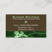 Hochzeit von Floristenkarten Visitenkarte (Rückseite)