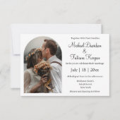 Hochzeit von Foto-Bogen Einladung (Vorderseite)