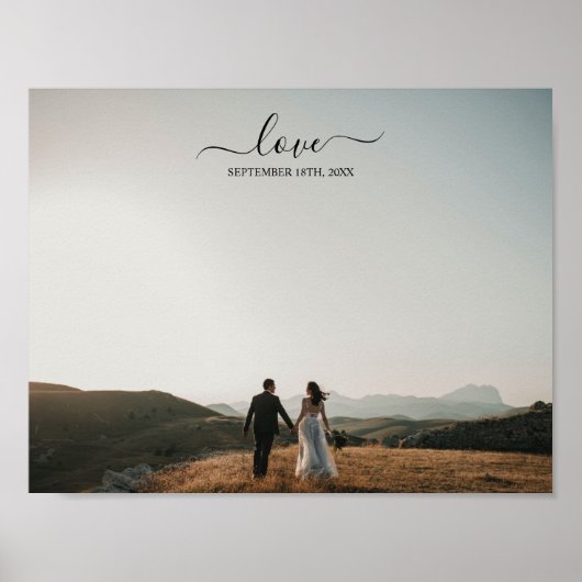 Hochzeit von Foto Memory Liebe Poster (Vorne)