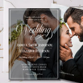 Hochzeit von Fotos Doppelseitige Einladung