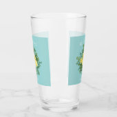 Hochzeit von Gelb und Aqua Vintager Frühling Glas (Links)