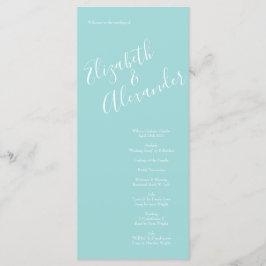 Hochzeit von Gelb und Aqua Vintager Frühling Menükarte