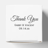 Hochzeit von Gelb und Weiß Geschenkschachtel (Oben)