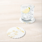 Hochzeit von Gelb und Weiß Untersetzer (Vor Ort)