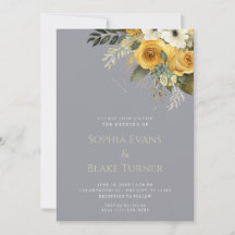 Hochzeit von Gelb-Weiß und Grün-Blütengrau