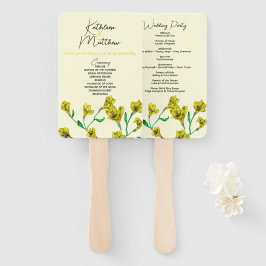 Hochzeit von Gelbflora Fächer