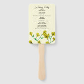 Hochzeit von Gelbflora Fächer (Rückseite)