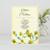 Hochzeit von Gelbflora Programm (Stehend Vorderseite)