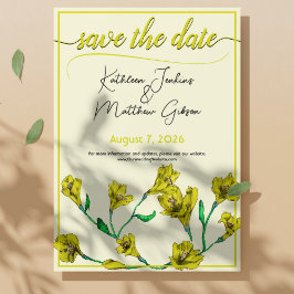 Hochzeit von Gelbflora Save The Date