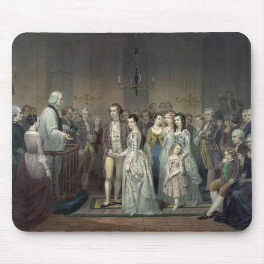Hochzeit von George Washington Mousepad (Vorne)
